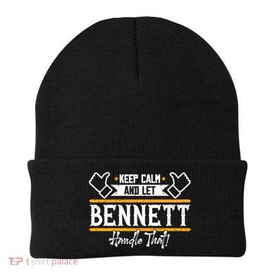 Bennett Keep Calm And Let Bennett Handle That Gift Beanie