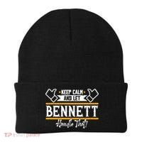 Bennett Keep Calm And Let Bennett Handle That Gift Beanie thumb 0