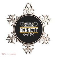 Bennett Keep Calm And Let Bennett Handle That Gift Ornament thumb 0
