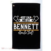Bennett Keep Calm And Let Bennett Handle That Gift Golf Towel thumb 0
