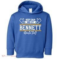 Bennett Keep Calm And Let Bennett Handle That Gift Toddler Hoodie thumb 0