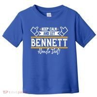 Bennett Keep Calm And Let Bennett Handle That Gift Toddler T-Shirt thumb 0