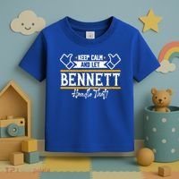 Bennett Keep Calm And Let Bennett Handle That Gift Toddler T-Shirt thumb 3