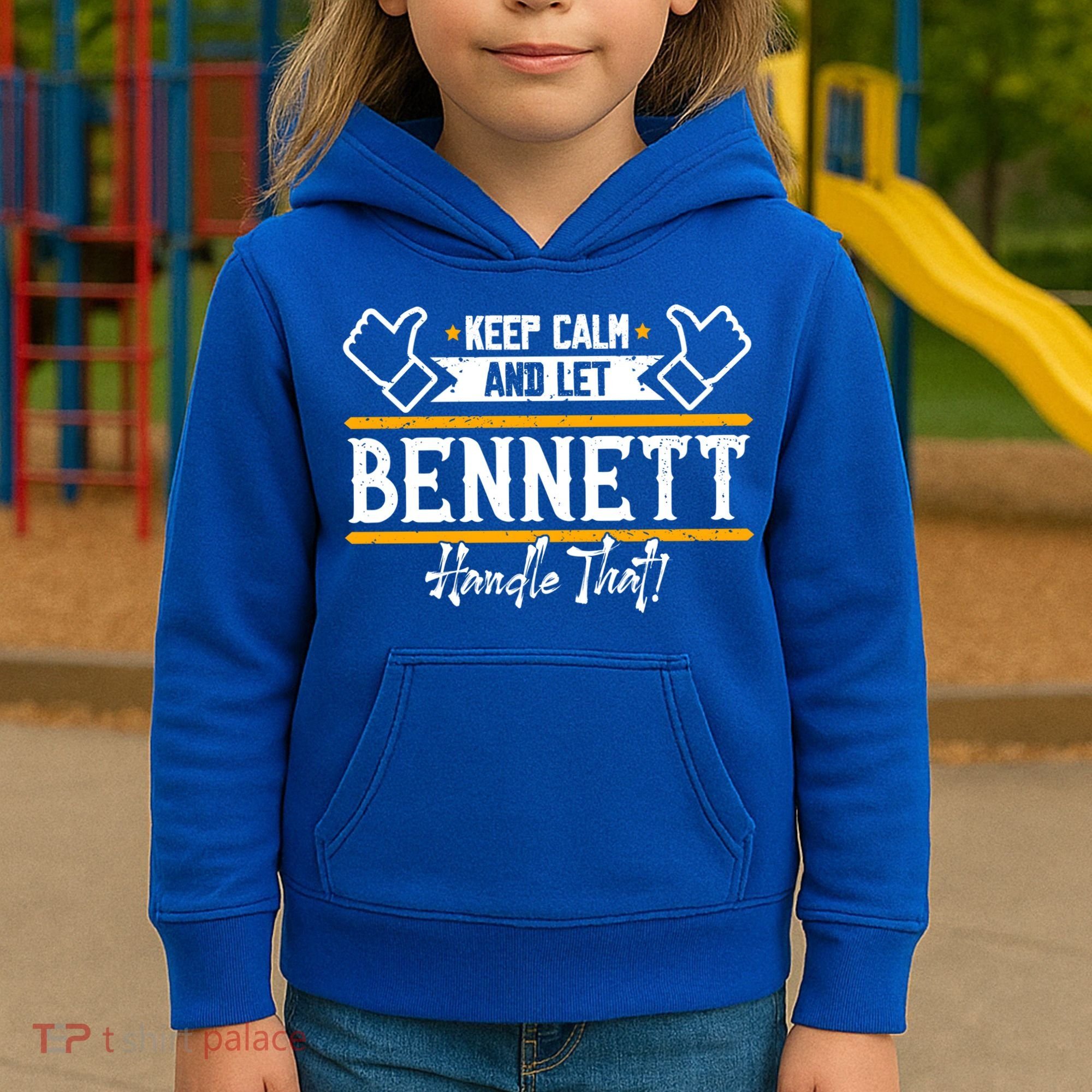 Bennett Keep Calm And Let Bennett Handle That Gift Kids Hoodie