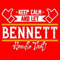 Bennett Keep Calm And Let Bennett Handle That Gift Santa Hat thumb 1