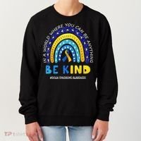 Be Kind Down Syndrome Awareness Rainbow Women's Sweatshirt thumb 0