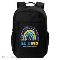 Be Kind Down Syndrome Awareness Rainbow Backpack thumb 0