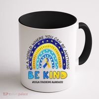 Be Kind Down Syndrome Awareness Rainbow Coffee Mug thumb 1