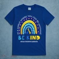 Be Kind Down Syndrome Awareness Rainbow T-Shirt thumb 5