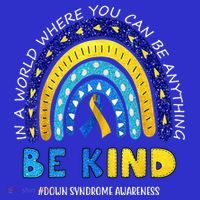 Be Kind Down Syndrome Awareness Rainbow Coaster thumb 2