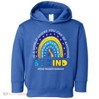 Be Kind Down Syndrome Awareness Rainbow Toddler Hoodie thumb 0