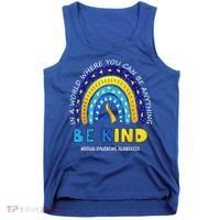Be Kind Down Syndrome Awareness Rainbow Tank Top thumb 0