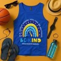 Be Kind Down Syndrome Awareness Rainbow Tank Top thumb 4