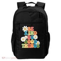 Be Kind Do Good Things Positive Quote Backpack thumb 0