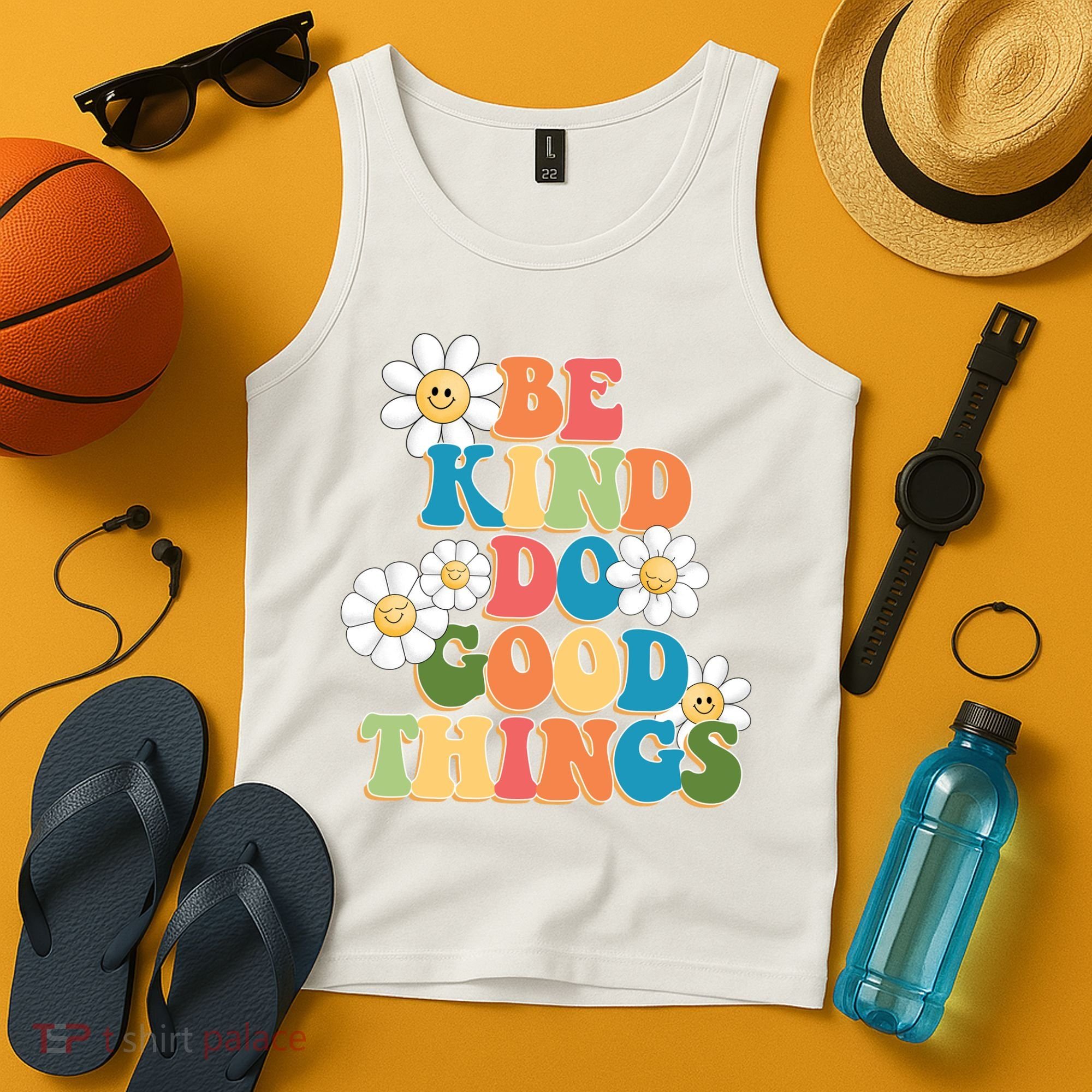 Be Kind Do Good Things Positive Quote Tank Top