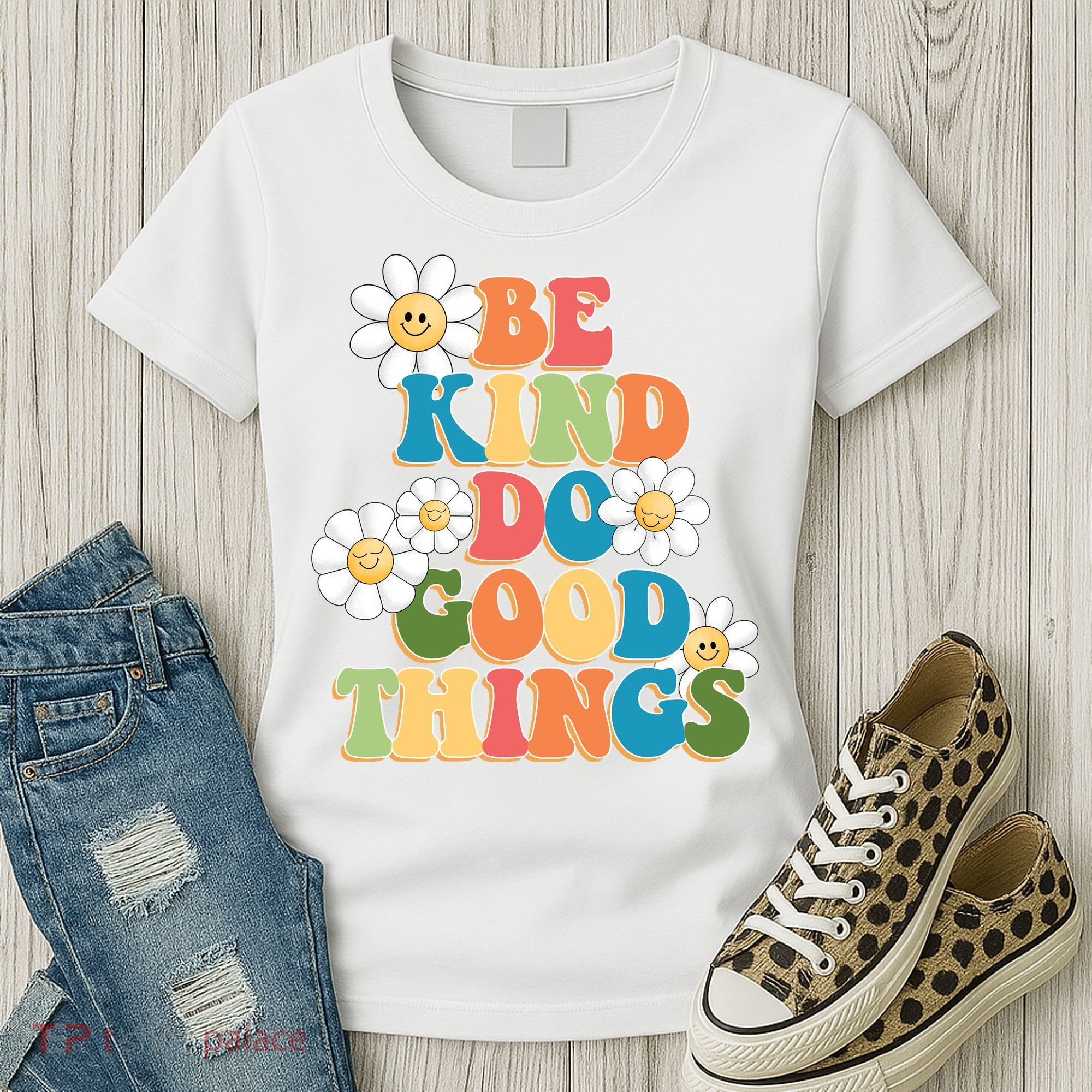 Be Kind Do Good Things Positive Quote Women's T-Shirt