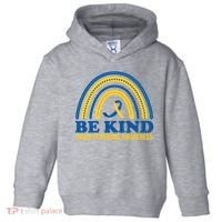 Be Kind Down Syndrome Awareness Rainbow Ribbon Toddler Hoodie thumb 0