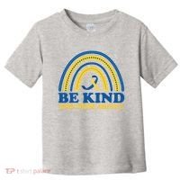Be Kind Down Syndrome Awareness Rainbow Ribbon Toddler T-Shirt thumb 0