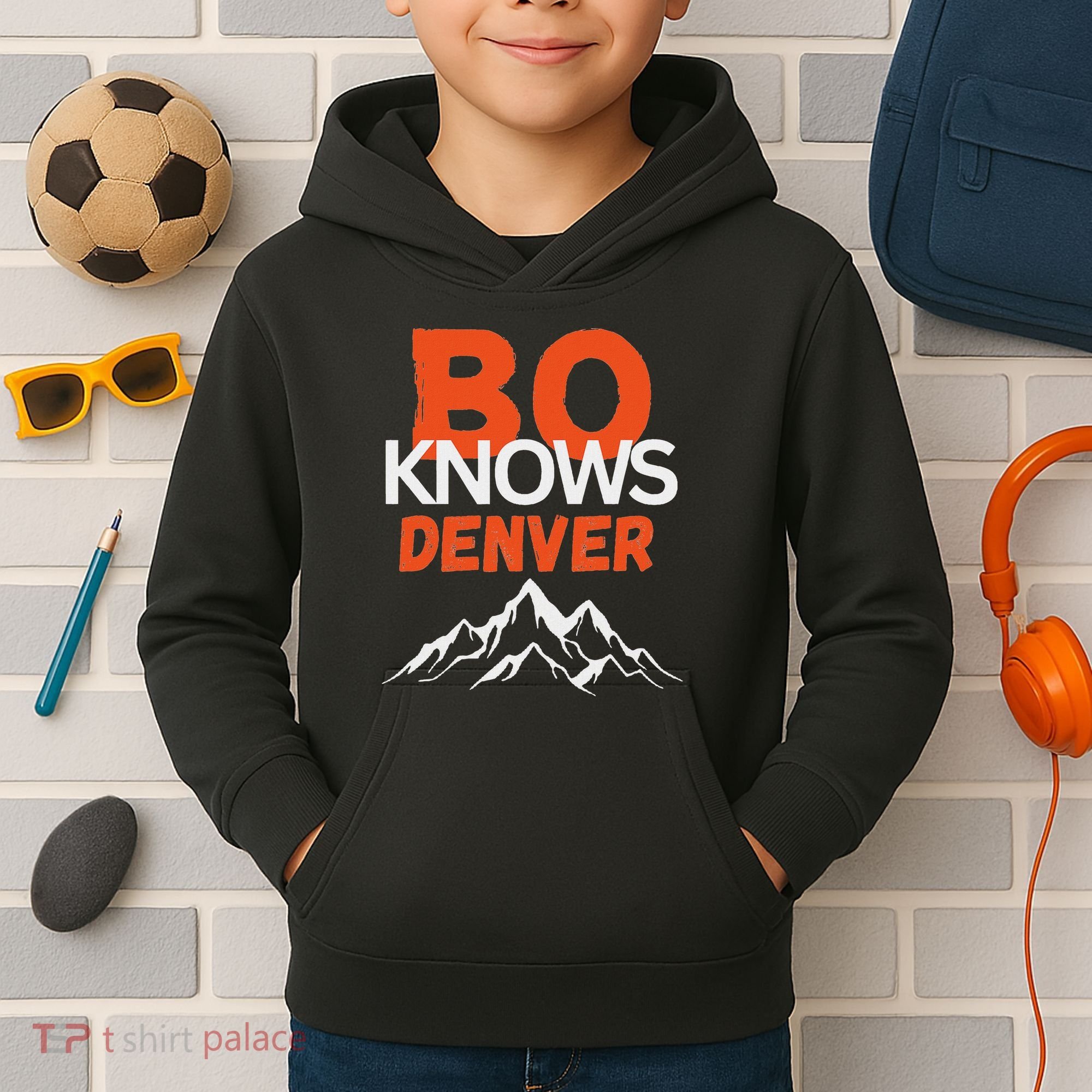Bo Knows Denver Bo Knows Merch Kids Hoodie