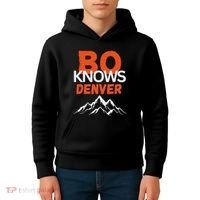 Bo Knows Denver Bo Knows Merch Kids Hoodie thumb 4