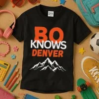 Bo Knows Denver Bo Knows Merch Kids T-Shirt thumb 3