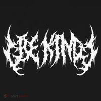 Be Kind. Death Metal Extreme Black Metal Band. Funny Ironic Apron thumb 3