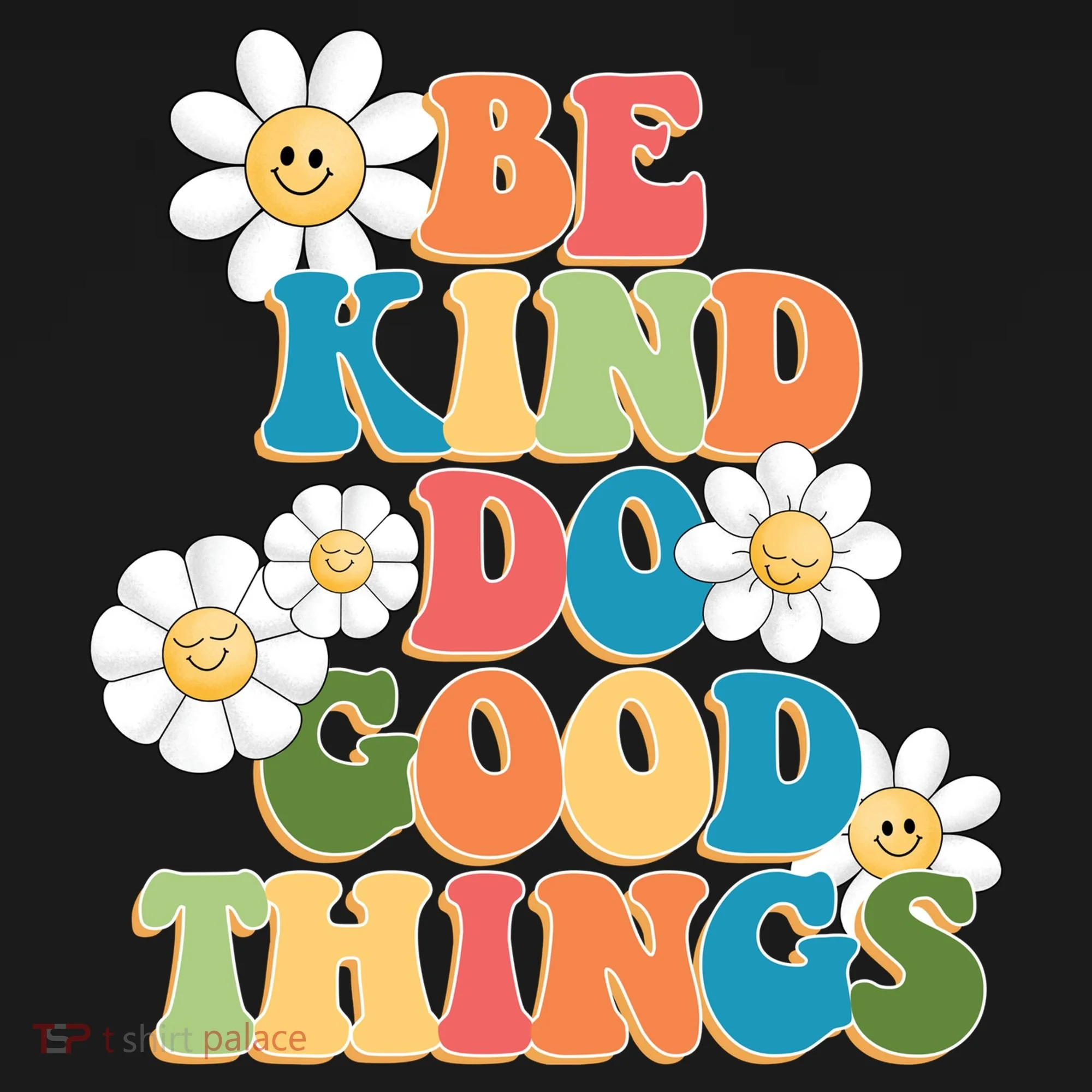 Be Kind Do Good Things Retro Sunflower Doggie Tank
