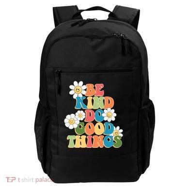 Be Kind Do Good Things Retro Sunflower Backpack