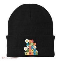 Be Kind Do Good Things Retro Sunflower Beanie thumb 0