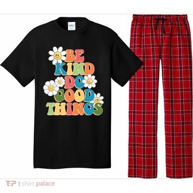 Be Kind Do Good Things Retro Sunflower Pajama Set