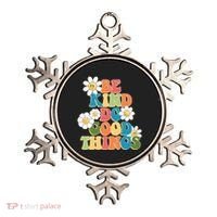 Be Kind Do Good Things Retro Sunflower Ornament thumb 0