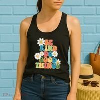 Be Kind Do Good Things Retro Sunflower Women's Tank Top thumb 2