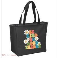 Be Kind Do Good Things Retro Sunflower Tote Bag thumb 2