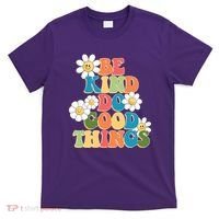 Be Kind Do Good Things Retro Sunflower T-Shirt thumb 0
