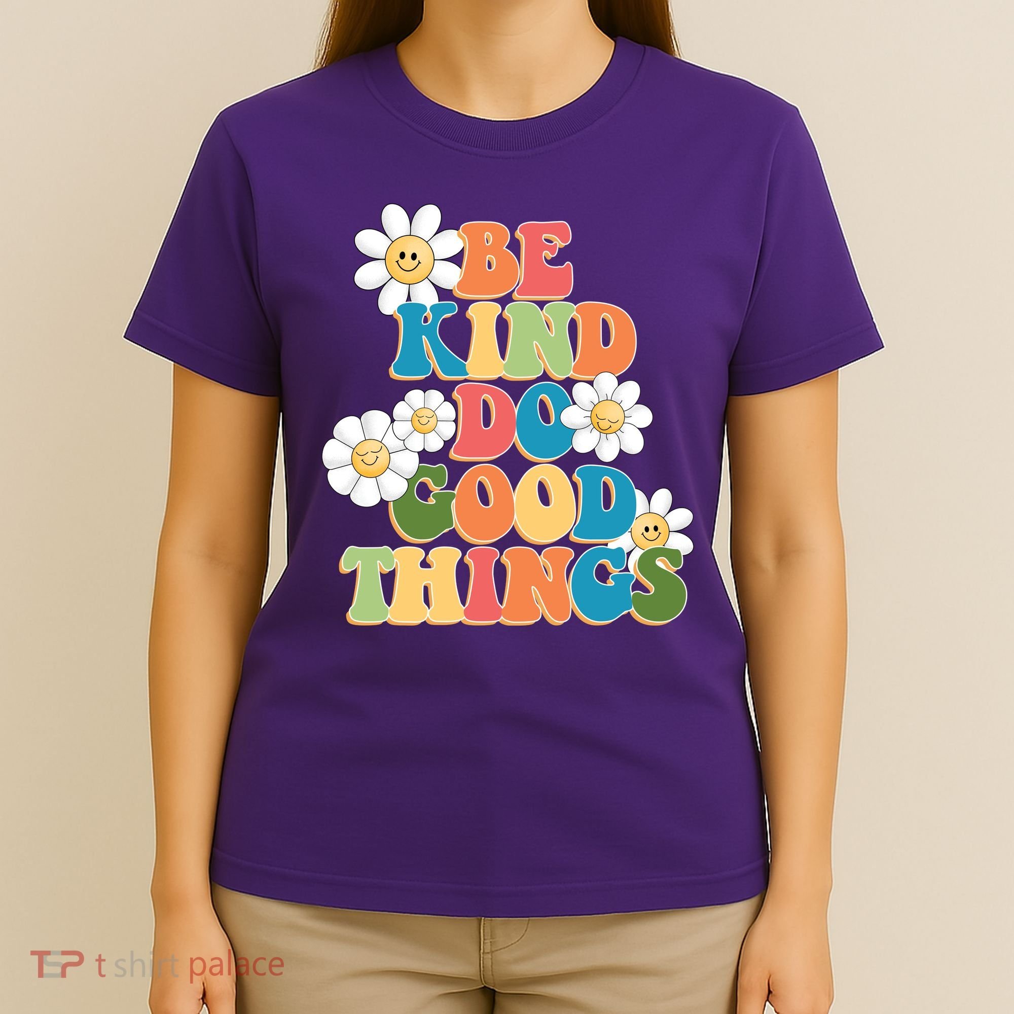 Be Kind Do Good Things Retro Sunflower T-Shirt