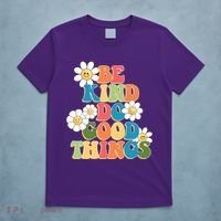 Be Kind Do Good Things Retro Sunflower T-Shirt thumb 5
