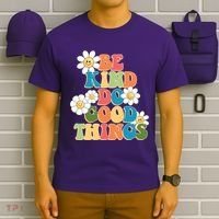 Be Kind Do Good Things Retro Sunflower T-Shirt thumb 6