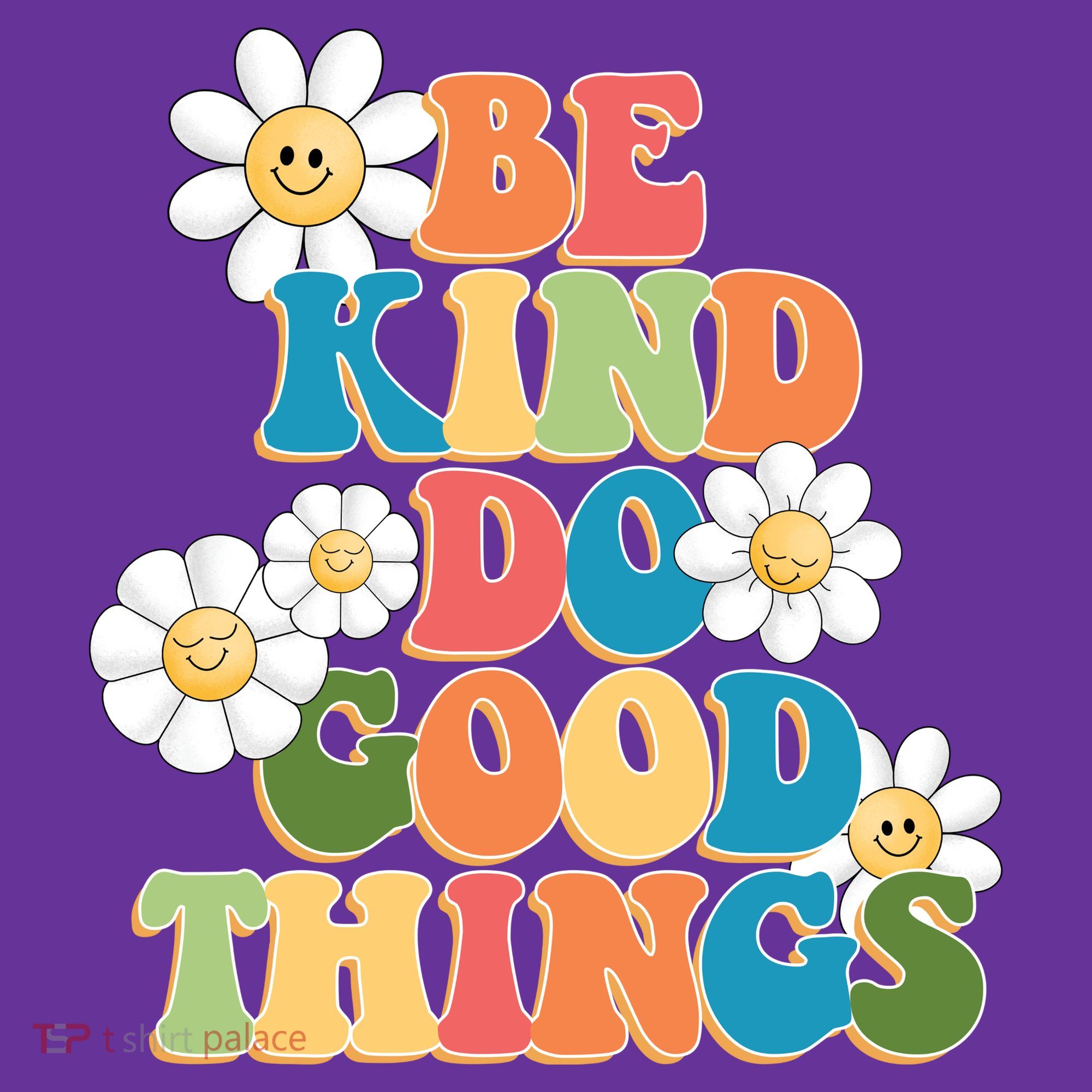 Be Kind Do Good Things Retro Sunflower Mousepad