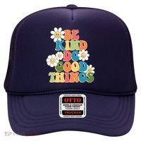 Be Kind Do Good Things Retro Sunflower Hat thumb 0