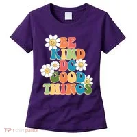 Be Kind Do Good Things Retro Sunflower Women's T-Shirt thumb 0