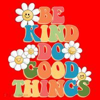 Be Kind Do Good Things Retro Sunflower Santa Hat thumb 1