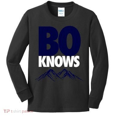 Bo Knows Denver Bo Knows Merch Kids Long Sleeve Shirt