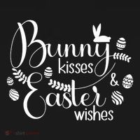 Bunny Kisses Easter Wishes USA-Made Doggie Bandana thumb 2