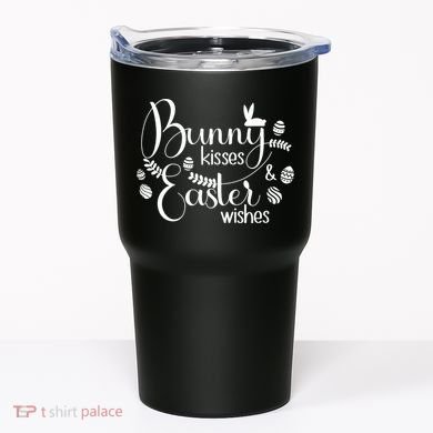 Bunny Kisses Easter Wishes Tumbler