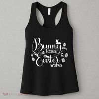 Bunny Kisses Easter Wishes Women's Tank Top thumb 3