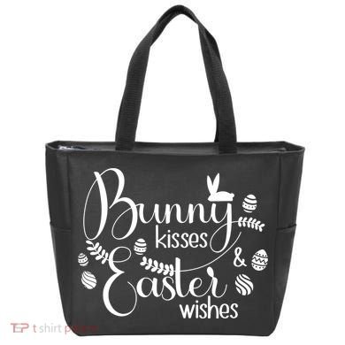 Bunny Kisses Easter Wishes Tote Bag