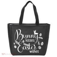 Bunny Kisses Easter Wishes Tote Bag thumb 0