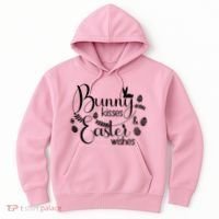 Bunny Kisses Easter Wishes Hoodie thumb 0