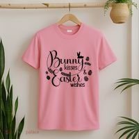 Bunny Kisses Easter Wishes T-Shirt thumb 2