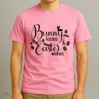 Bunny Kisses Easter Wishes T-Shirt thumb 3